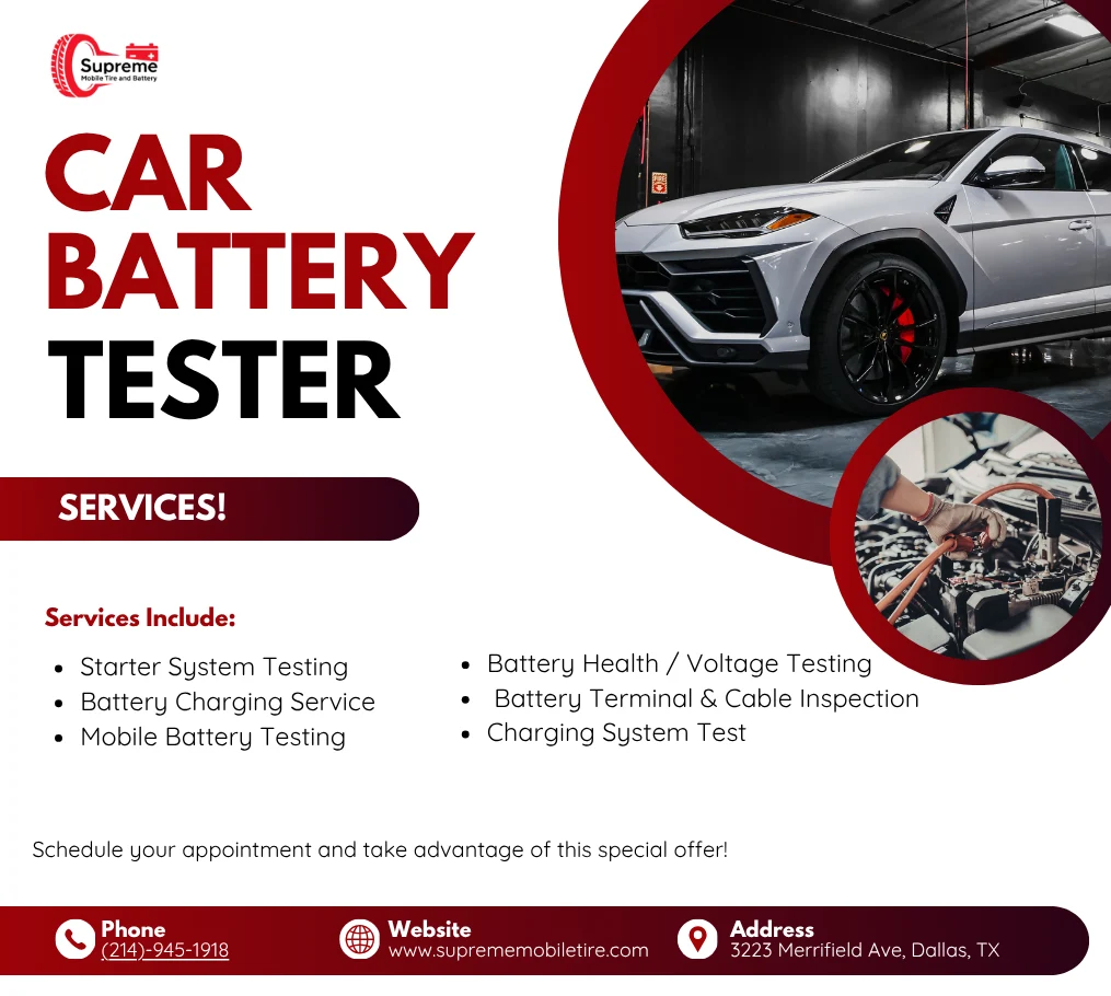 Car Battery Tester Service Supreme Mobile Tire
