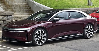 2022 Lucid Air Grand Touring In Zenith Red Front Left